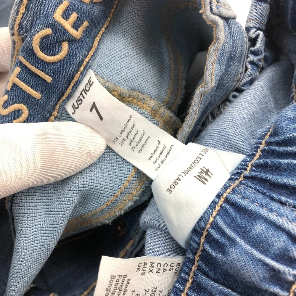 Girls Size 7 Jeans Pants BUNDLE Wide Leg Boot Cut Skinny Gap Old Navy Justice